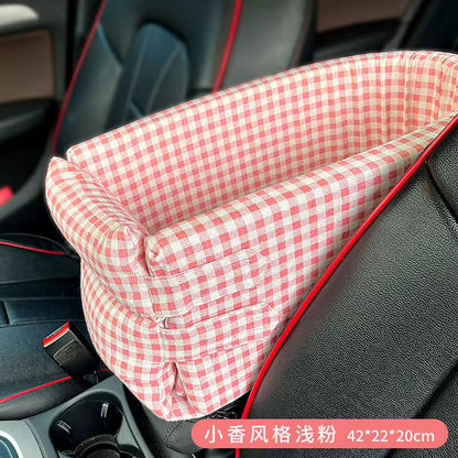 Portable Dog Car Seat Bed - Safe Travel Carrier for Pets