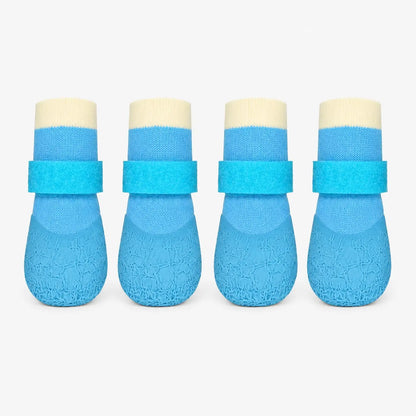 Waterproof Silicone Dog Boots, Non-Slip & Wear-Resistant, Pack of 4