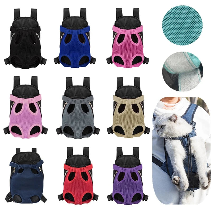 Breathable Double Shoulder Pet Carrier Backpack for Travel