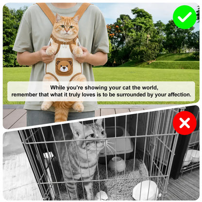 Mesh Pet Carrier Backpack - Lightweight, Breathable Travel Pack for Dogs & Cats