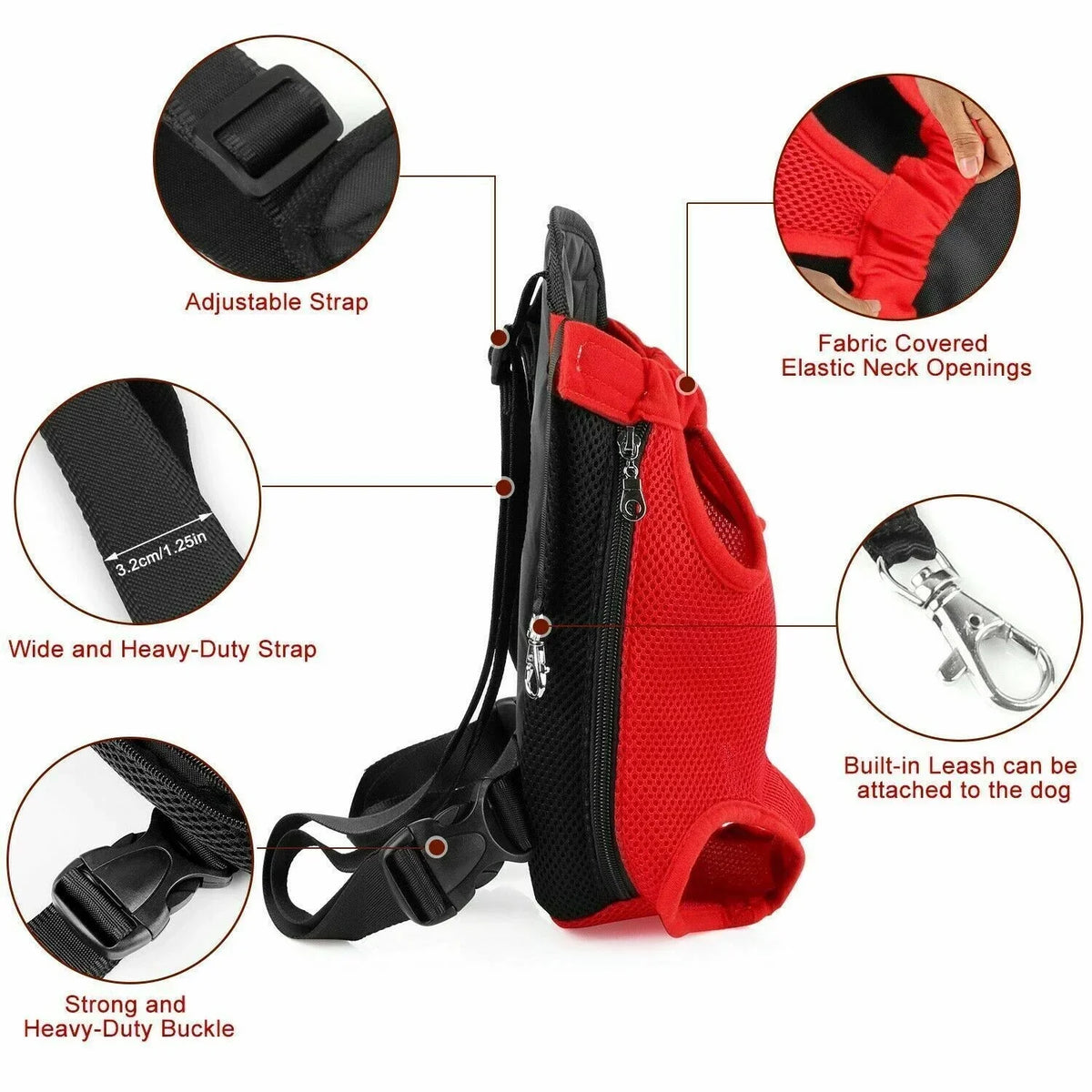 Adjustable Pet Carrier Backpack - Outdoor Travel Camping Hiking