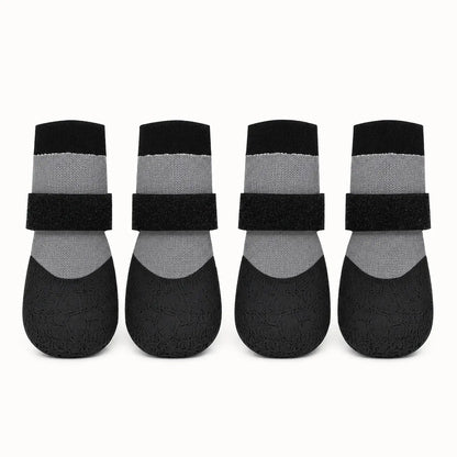 Waterproof Silicone Dog Boots, Non-Slip & Wear-Resistant, Pack of 4