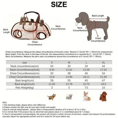 Small Dog Carrier Sling Backpack with Leash Attachment