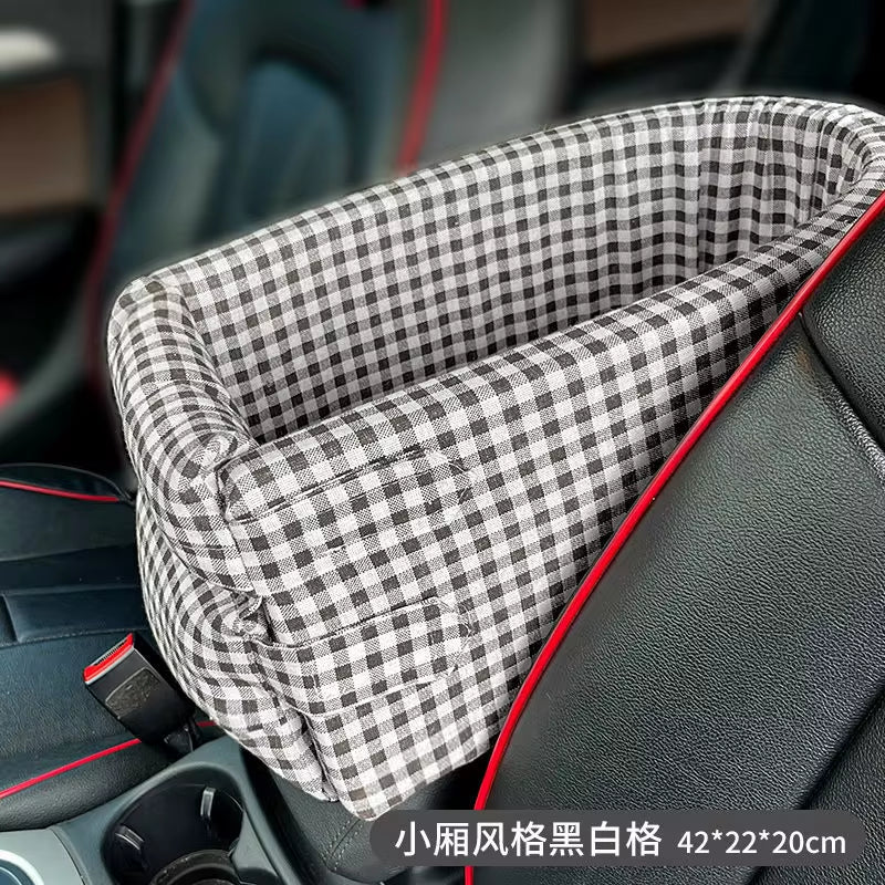 Portable Dog Car Seat Bed - Safe Travel Carrier for Pets