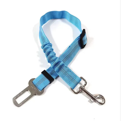 Reflective Dog Seat Belt - Adjustable Nylon Harness for Car Travel