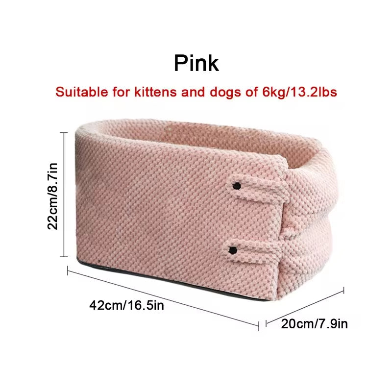 Portable Dog Car Seat Bed - Safe Travel Carrier for Pets