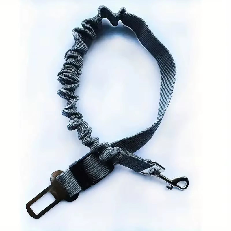 Reflective Dog Seat Belt - Adjustable Nylon Harness for Car Travel