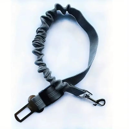Reflective Dog Seat Belt - Adjustable Nylon Harness for Car Travel