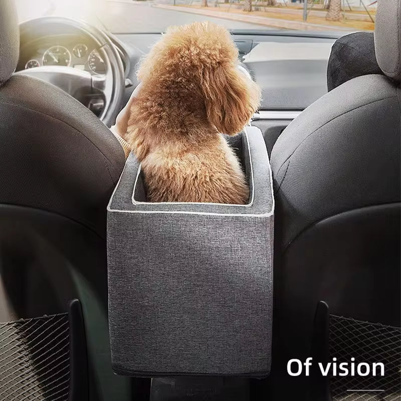 Portable Dog Car Seat Bed - Safe Travel Carrier for Pets
