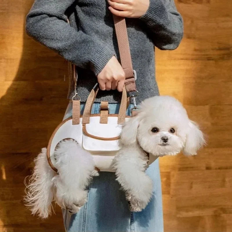 Small Dog Carrier Sling Backpack with Leash Attachment