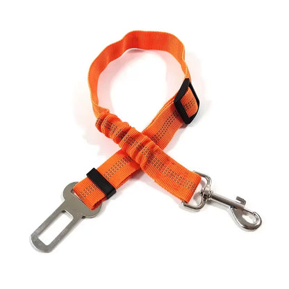 Reflective Dog Seat Belt - Adjustable Nylon Harness for Car Travel