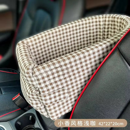Portable Dog Car Seat Bed - Safe Travel Carrier for Pets
